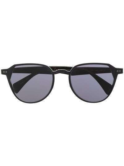 Yohji Yamamoto солнцезащитные очки в круглой оправе