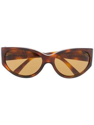 Versace Eyewear солнцезащитные очки черепаховой расцветки