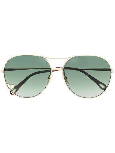 Chloé Eyewear солнцезащитные очки-авиаторы Aimée