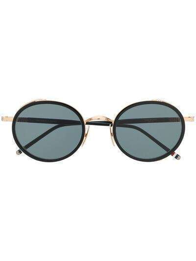 Thom Browne Eyewear солнцезащитные очки в круглой оправе