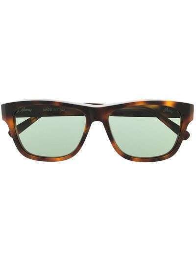 Brioni солнцезащитные очки в оправе черепаховой расцветки