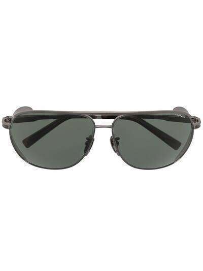 Chopard Eyewear солнцезащитные очки-авиаторы с тисненым логотипом