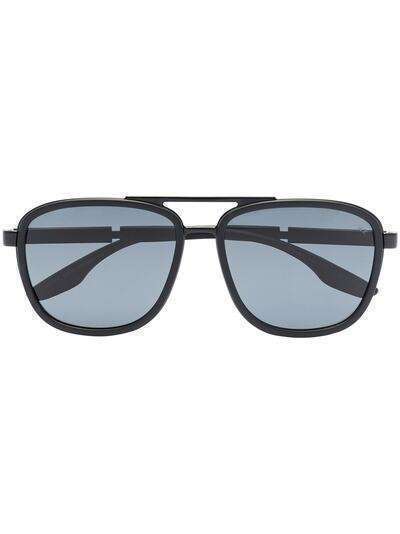 Prada Eyewear солнцезащитные очки-авиаторы Linea Rossa