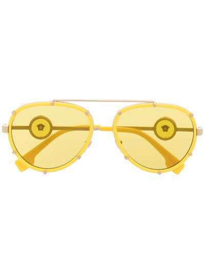 Versace Eyewear солнцезащитные очки-авиаторы