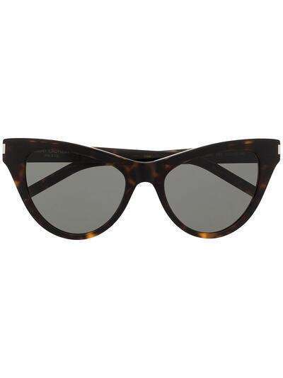 Saint Laurent Eyewear солнцезащитные очки SL 425 в оправе 'кошачий глаз'