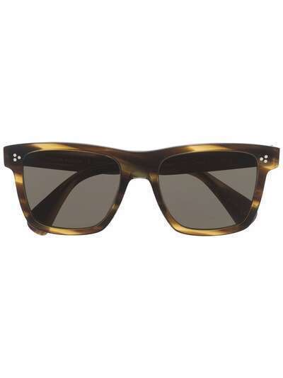 Oliver Peoples солнцезащитные очки в квадратной оправе