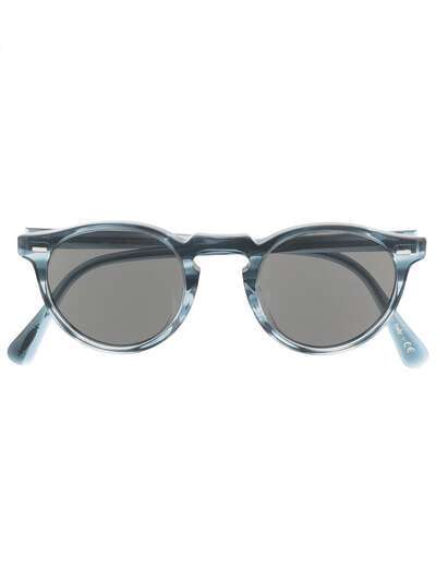 Oliver Peoples солнцезащитные очки в круглой оправе