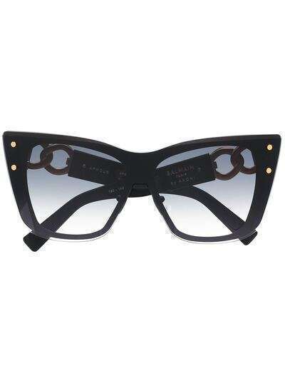 Balmain Eyewear солнцезащитные очки с цепочками из коллаборации с Akoni