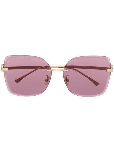 Jimmy Choo Eyewear солнцезащитные очки в массивной оправе