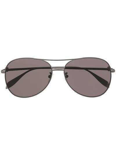 Alexander McQueen Eyewear солнцезащитные очки-авиаторы с декором Skull