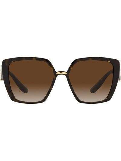 Dolce & Gabbana Eyewear солнцезащитные очки в квадратной оправе