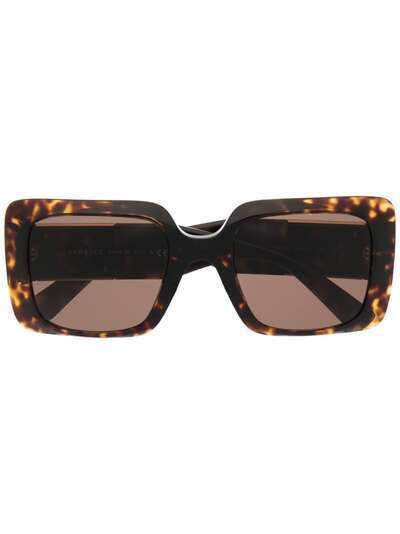 Versace Eyewear солнцезащитные очки черепаховой расцветки