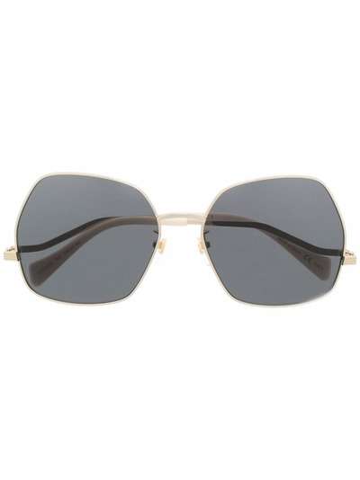 Gucci Eyewear затемненные солнцезащитные очки в массивной оправе