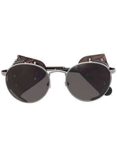 Moncler Eyewear солнцезащитные очки Blazon в круглой оправе