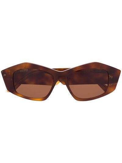 Balenciaga Eyewear солнцезащитные очки в геометричной оправе
