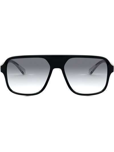 Dolce & Gabbana Eyewear солнцезащитные очки-маска
