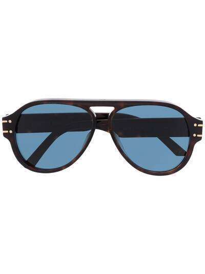 Dior Eyewear солнцезащитные очки-авиаторы Signature