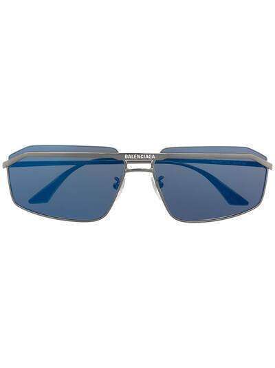 Balenciaga Eyewear солнцезащитные очки Hybrid в D-образной оправе