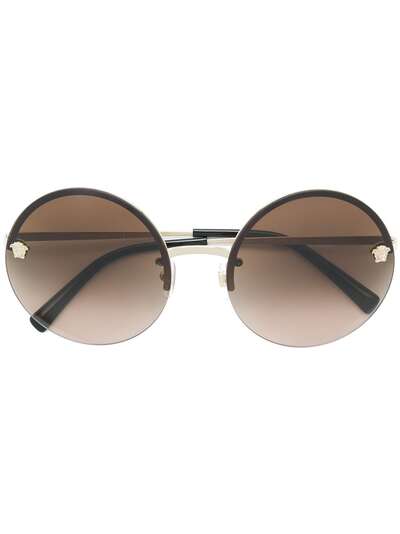 Versace Eyewear солнцезащитные очки округлой формы