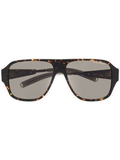 Dita Eyewear солнцезащитные очки-авиаторы черепаховой расцветки