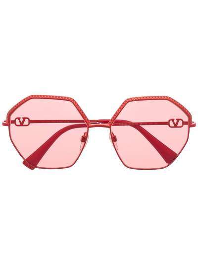 Valentino Eyewear солнцезащитные очки с логотипом VLogo