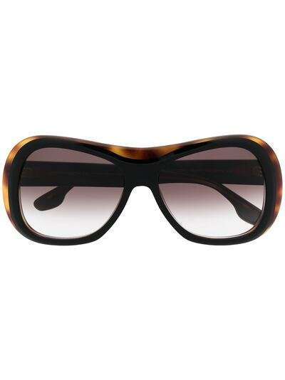 Victoria Beckham Eyewear солнцезащитные очки-авиаторы в массивной оправе