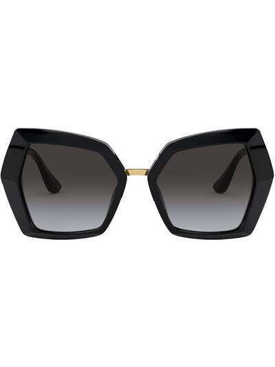 Dolce & Gabbana Eyewear массивные солнцезащитные очки с градиентными линзами