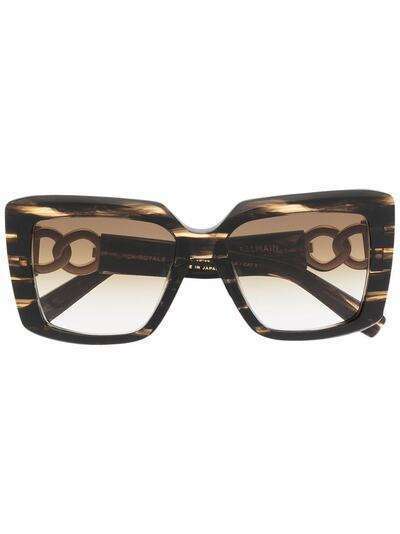 Balmain Eyewear солнцезащитные очки LA Royale в массивной оправе