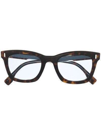 Fendi Eyewear солнцезащитные очки черепаховой расцветки