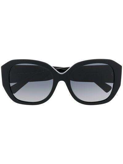 Valentino Eyewear массивные солнцезащитные очки с градиентными линзами