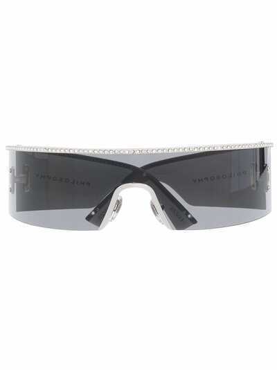 Philosophy di Lorenzo Serafini Eyewear солнцезащитные очки Mask 50/B в прямоугольной оправе