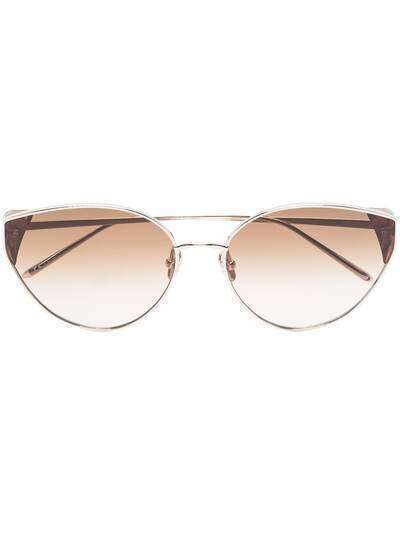 Linda Farrow солнцезащитные очки Liv в оправе 'кошачий глаз'