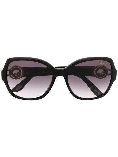 Chopard Eyewear солнцезащитные очки в массивной оправе