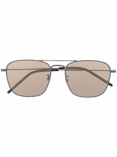 Saint Laurent Eyewear солнцезащитные очки-авиаторы SL 309 в квадратной оправе