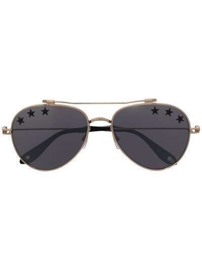 Givenchy Eyewear солнцезащитные очки-авиаторы с принтом