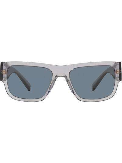 Versace Eyewear солнцезащитные очки в прямоугольной оправе с декором Medusa