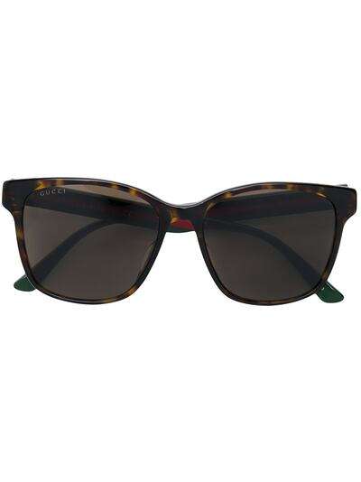 Gucci Eyewear прямоугольные солнцезащитные очки