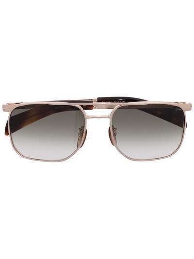 Eyewear by David Beckham солнцезащитные очки-авиаторы в квадратной оправе