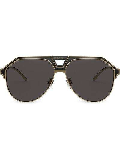 Dolce & Gabbana Eyewear солнцезащитные очки-авиаторы DG2257