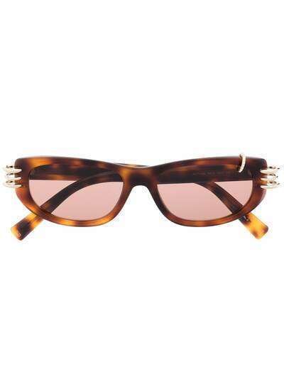 Givenchy Eyewear солнцезащитные очки GV Piercing в оправе 'кошачий глаз'