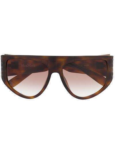 Max Mara массивные солнцезащитные очки в D-образной оправе