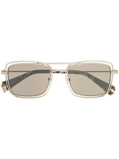 Yohji Yamamoto солнцезащитные очки в квадратной оправе