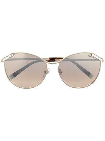 Tiffany & Co Eyewear солнцезащитные очки Wheat Leaf в оправе 'кошачий глаз'