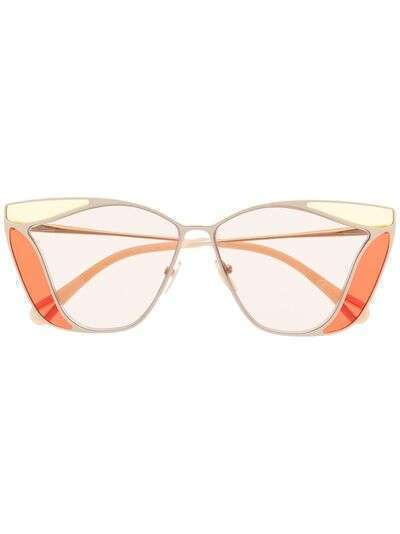 Chloé Eyewear солнцезащитные очки в массивной оправе