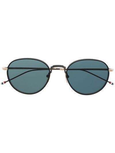 Thom Browne Eyewear солнцезащитные очки TBS119 в круглой оправе