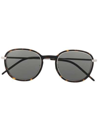 Saint Laurent Eyewear солнцезащитные очки в круглой оправе