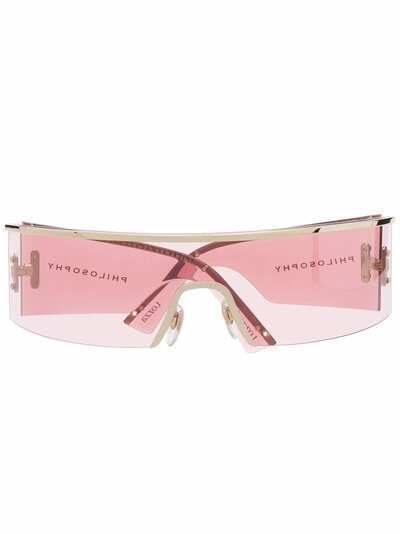 Philosophy di Lorenzo Serafini Eyewear солнцезащитные очки Mask 50/B в прямоугольной оправе