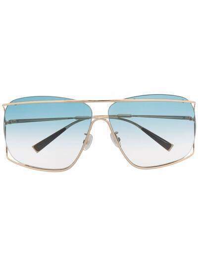 Max Mara солнцезащитные очки в двойной квадратной оправе