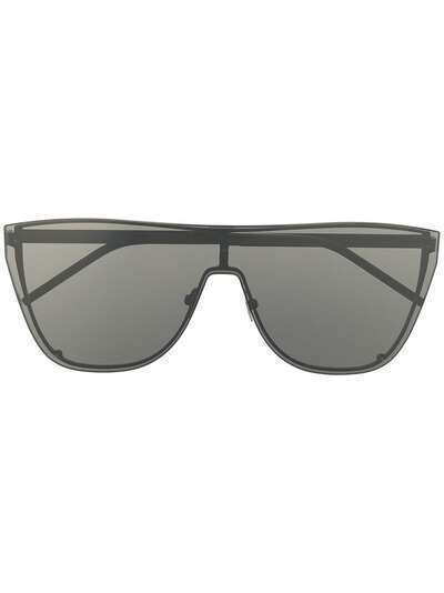 Saint Laurent массивные солнцезащитные очки-авиаторы