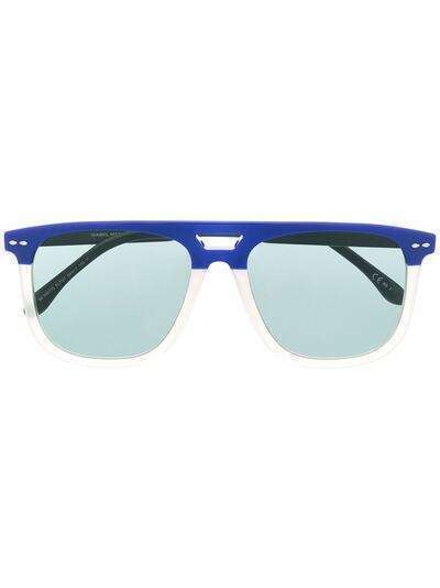 Isabel Marant Eyewear солнцезащитные очки в стиле колор-блок с логотипом